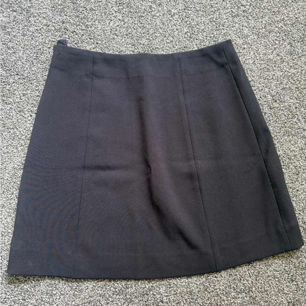 & Other Stories Elegant Black Mini Skirt
